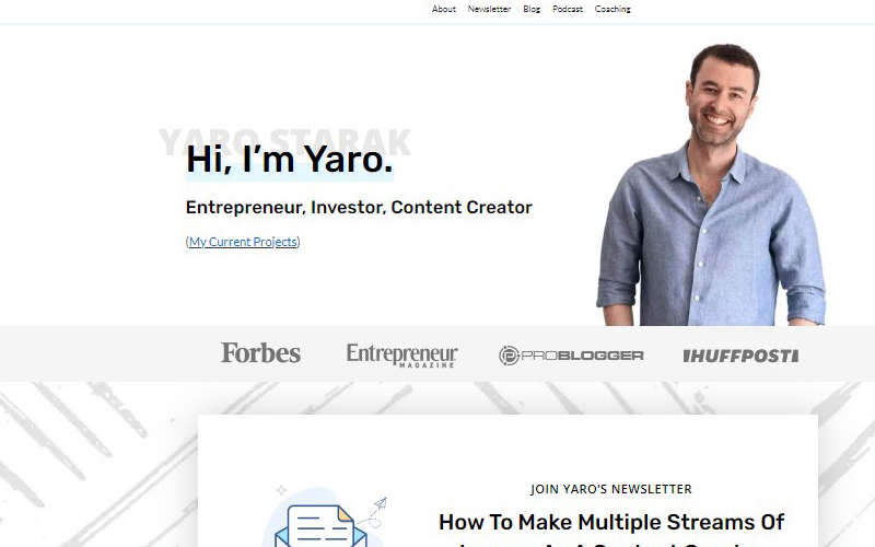 Read more about the article Yaro Starak – Yaro.blog